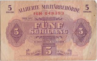 Ausztria / nemzetközi megszállás 1944. 5Sch T:III Austria / allied occupation 1944. 5 Schilling C:F Krause 105