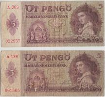 60db-os vegyes magyar pengő bankjegy tétel T:vegyes