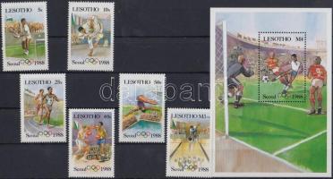 1987 Nyári olimpia, Szöul (I) sor Mi 622-627 + blokk 40