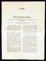 1927 Bp., A M. kir. igazságügy miniszter által a biztosítási díj késedelmes fizetésével kapcsolatos kérdésekről kiadott törvényjavaslat