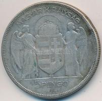 1930. 5P Ag "Horthy jobbra" T:3
Adamo P8