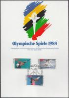 Téli olimpia sor emléklapon, Winter Olympics set on memorial sheet