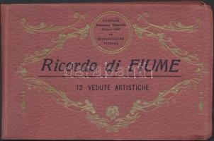 16 db RÉGI használatlan magyar városképes és motívum lap, egy Fiume képeslapfüzettel; humor, irreden...