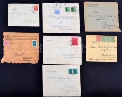 cca 1930-40 Eöveldi Gatsal József festőművésznek írt képeslapok illetve levelezésének üres borítékai...