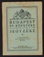 1928 Budapest és környéke utcái, középületei és egyéb adatainak jegyzéke. 3. javított kiadás. Térkép nélkül. Budapest, 1928, M. Kir. Állami Térképészet.