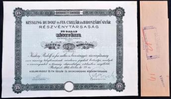 Budapest 1923. "Kissling Rudolf és Fia Csillár és Bronzárugyár Részvénytársaság" részvénye...