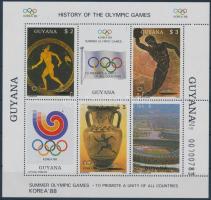 1987 Nyári olimpia blokk Mi 20 