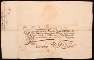 1779 Esterházy Ferenc gróf (1715-1785) főkancellár levele különféle kérvények tárgyában, a gróf aláí...