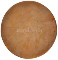 1985. Nagyméretű szocreál Br plakett (120mm) T:2-