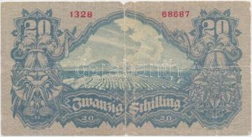 Ausztria 1945. 20Sch T:III- 
Ausztria 1945. 20 Schilling C:VG