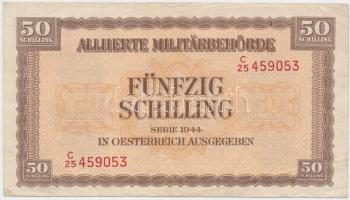 Ausztria/nemzetközi megszállás 1944. 50Sch T:III Austria/allied occupation 1944. 50 Schilling C:F
Kr...