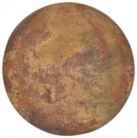 1978. "Mezőtúr 600 éves 1378-1978" Br plakett (115mm) T:2-