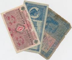 17db-os vegyes korona bankjegy tétel, benne 2db sorszámkövető 1920. 10K T:vegyes