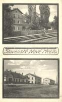 Újhely, Slovenské Nové Mesto, vasútállomás / railway station