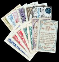 Ausztria 1920. 13db városi szükségpénz T:I,I- Austria 1920. 13pcs of mixed necessity notes C:UNC,AU