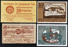 Ausztria 1920. 10db városi szükségpénz T:I,I-
Austria 1920. 10pcs of mixed necessity notes C:UNC,AU