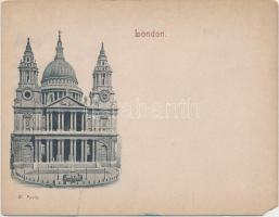 London, St. Pauls, mini card (11,5 cm x 9 cm) (EM)