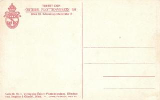 Split, Spalato; lighthouse, 'Tretet dem Österr. Flottenverein bei!' on the back side, Seri...