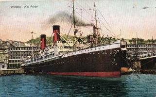 Genova, port, steamship (EK)