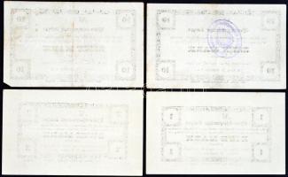 Német Birodalom / Stuttgart tiszti hadifogolytábor 1917. 1M + 2M + 10M (2xklf) egyik hátlapján bélye...