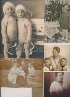 cca 1910-50 Vegyes méretű családi fotók, cca 40db