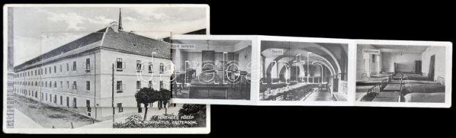 Esztergom, Ferences Középiskolai internátus, belső leporellocard