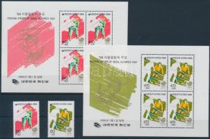 Summer Olympics, 1988 set + blockset, Nyári olimpia, 1988 sor + blokksor