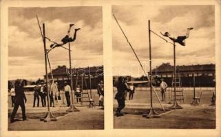 1913 MAC verseny, Szathmáry rúdugrása; kiadja 'Klasszikus pillanatok vállalata' 4. sz. / Hungarian high jump championship