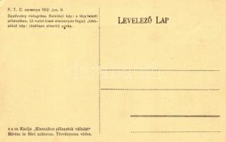 1913 MAC verseny, Szathmáry rúdugrása; kiadja 'Klasszikus pillanatok vállalata' 4. sz. / H...