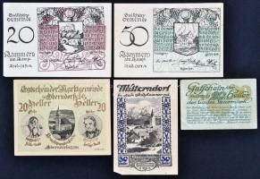Ausztria 1919-1920. 20db vegyes városi szükségpénz T:vegyes
Austria 1919-1920. 20pcs of mixed necess...