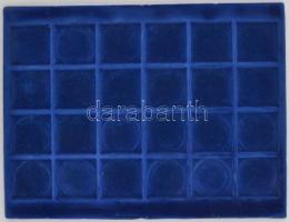 3db érmetartó tálca egyenként 24db érme tárolására használt állapotban