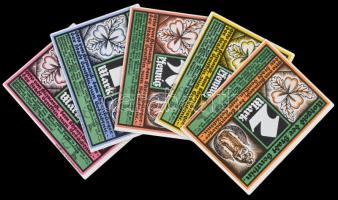 Németország / Weimari Köztársaság / Genthin 1921. 25pf-5M (5xklf) eredeti borítékban T:I
Germany / W...