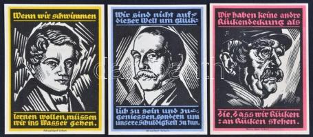 Németország / Weimari Köztársaság / Genthin 1921. 25pf-5M (5xklf) eredeti borítékban T:I
Germany / W...