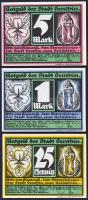 Németország / Weimari Köztársaság / Genthin 1921. 25pf-5M (5xklf) eredeti borítékban T:I
Germany / W...