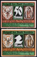 Németország / Weimari Köztársaság / Genthin 1921. 25pf-5M (5xklf) eredeti borítékban T:I
Germany / W...