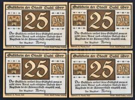 Németország / Weimari Köztársaság / Guhl ~1920. 25pf (4xklf) eredeti borítékban T:I
Germany / Weimar...