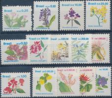 1989-1993 Forgalmi: virágok 14 klf bélyeg