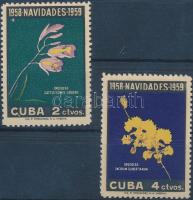 1958 Karácsony: orchideák sor Mi 613-614