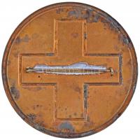 DN Festett fém vöröskereszt jelvény (60mm) T:2-