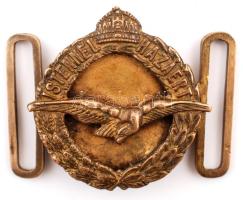 cca 1940 Horthy korszak repülőtiszti díszegyenruha ővcsatja / cca 1940 Hungarian aircraft officer uniform belt buckle