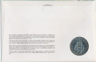 Portugália 1988. 250Esc "Szöuli olimpia" érmés borítékon elsőnapi bélyegzős bélyeggel, hát...