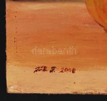 Tóth Tünde (1970-): Gyümölcs csendélet. Olaj, farost, jelzett, 10×15 cm