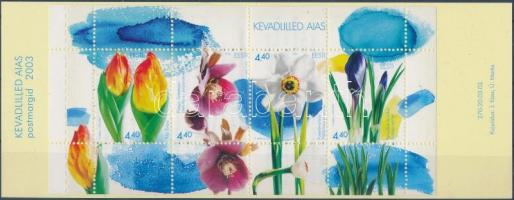 Tavaszi virágok bélyegfüzet, Spring flowers stampbooklet