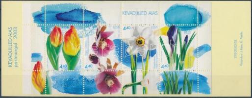 Spring flowers stamp-booklet, Tavaszi virágok bélyegfüzet