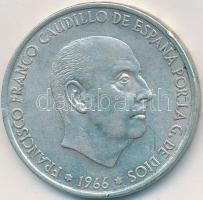 Spanyolország 1966. 100P Ag "Caudillo" T:2  Spain 1966. 100 Pesetas Ag "Caudillo" C:XF