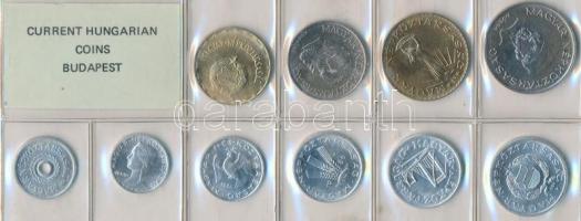 1986. 2f-20Ft 10db klf érmés forgalmi sor fóliatokban T:1