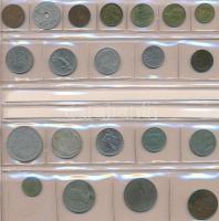 68db-os vegyes fémpénz gyűjtemény impozáns "MÜNZEN" érmetartó táskába rendezve T:vegyes
68...