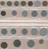 68db-os vegyes fémpénz gyűjtemény impozáns "MÜNZEN" érmetartó táskába rendezve T:vegyes
68...