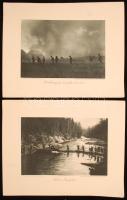cca 1914-1918 Az Érdekes Újság háborús albuma 4. füzete, a 8 db érdekes harctéri fotóval (a 12-ből),...