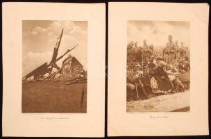 cca 1914-1918 Az Érdekes Újság háborús albuma 4. füzete, a 8 db érdekes harctéri fotóval (a 12-ből),...
